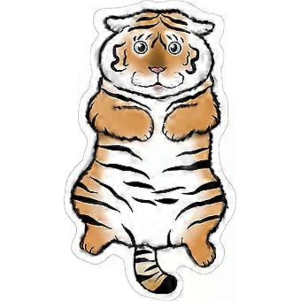Tiger-mönstrad matta djurmönster liten matta imitation kohudläder (Jujube)