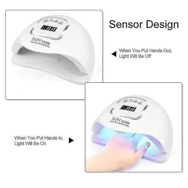 Neglelakklampe 110w Led-lampe Neglelakk Tørketrommel Uv-lampe Profesjonell Manikyrlampe Med 4 Timer Lcd-skjerm