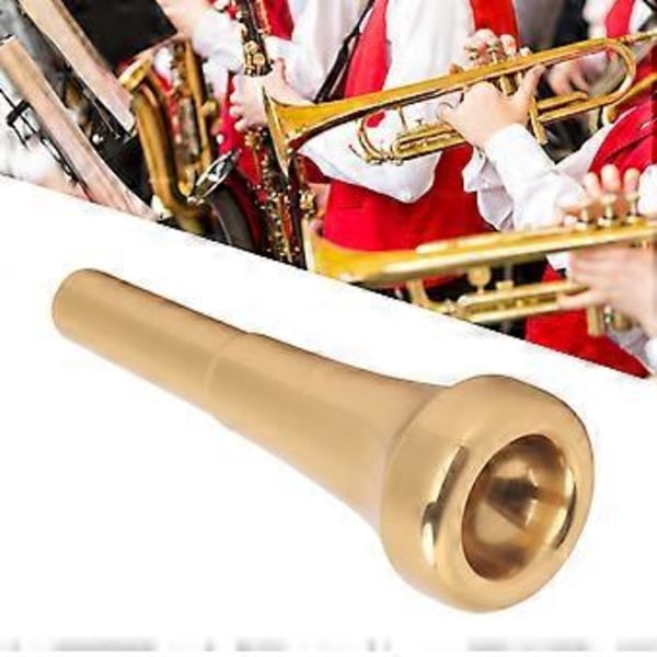 Trompetmunnstykke Messing Lys Tone Vind Musikk Instrumentdeler Ytelse Tilbehør (3C)