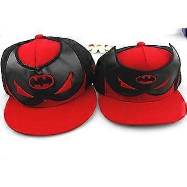Barnkeps Pojkar Flickor Basebollkeps Hip-hop Snapback Utomhus Sport Solskydd Kepsar Gåvor Flerfärgad Valfri (Röd Svart)
