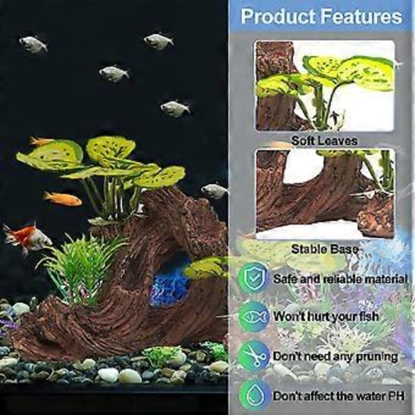 Til bruk i akvarium og fiskekar dekorasjon, akvarium planter og kunstige planter.  style121