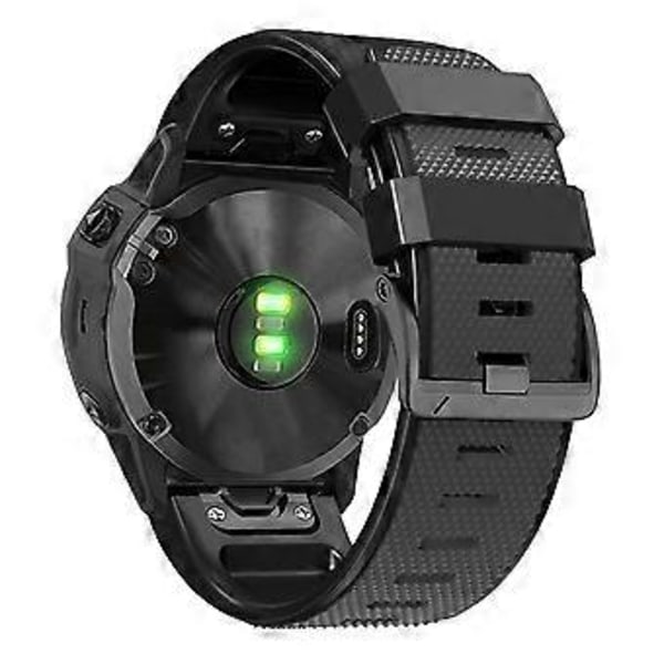 Tyyppi B Timanttikuvioinen kellon ranneke Garmin Tactix 7 Pro/Fenix 7X/6X Pro/5X Plus -kelloon, 26mm kaksivärinen (Tyyli B)