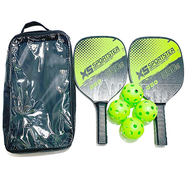 Sport Pickleball Rackets Set 2 Rackets 4 Pickleballs Balls