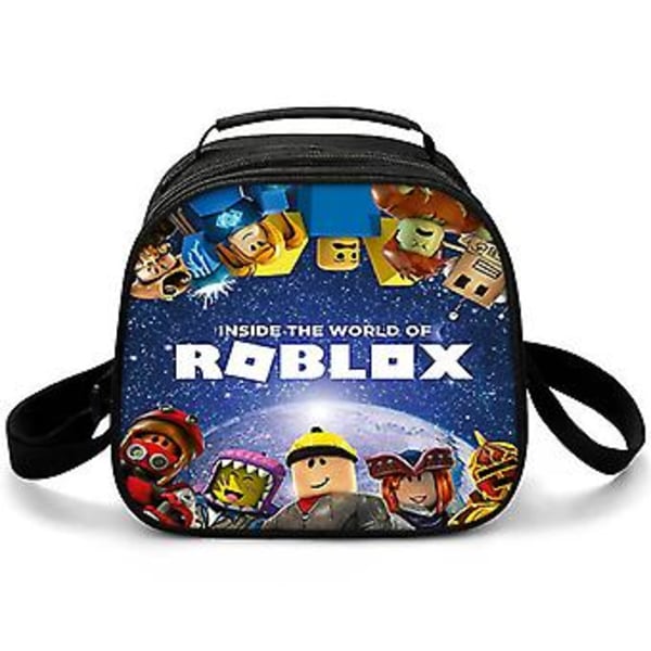 Roblox-Painettu Lounaskassi Alkuopetuksen Eristävä Lounaskassi Ruokakassi{jkw} ( B)