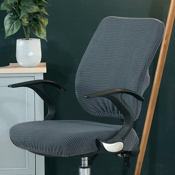 Kontorsstolsöverdrag Delad Pallöverdrag Stretch Snurrstolsöverdrag Stolsöverdrag - Majs Flanell Modell