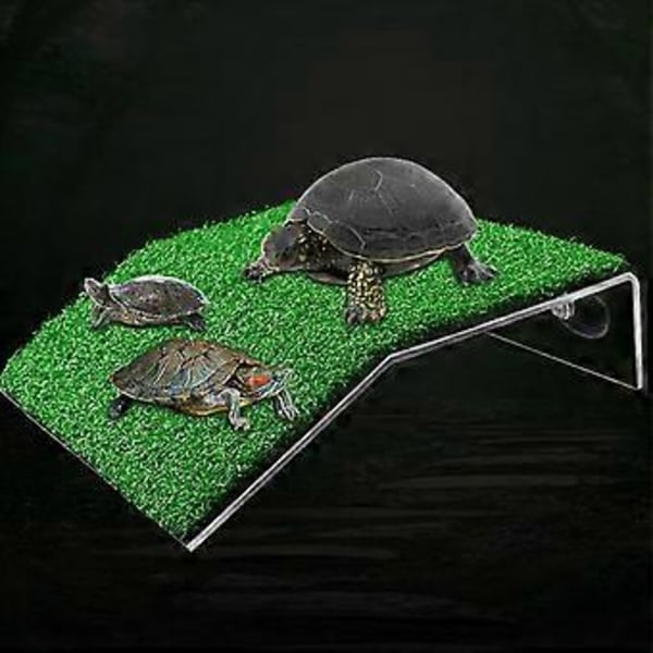 SZTXJ Skildpadde Solplatform, Græsskildpadde Rampe til Skildpaddeakvarium, Reptil M