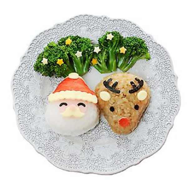 Joulukuusi Sushi Muotti Riisipallo Muotti Piirretty Peura Kuvio Sushi Bento Muotti