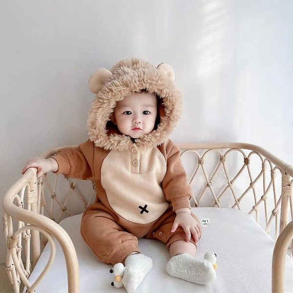 Newborn Baby Bodysuit Winter Thickened Clothes Baby Clothes Boy's Climbing Clothes One Piece Clothes Baby Girl Onesies 90 for 2y