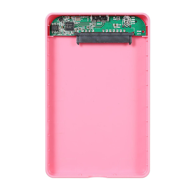 2,5 tommer harddisk etui Usb3.0 ekstern Hdd/ssd kabinet Sata harddisk etui（pink）