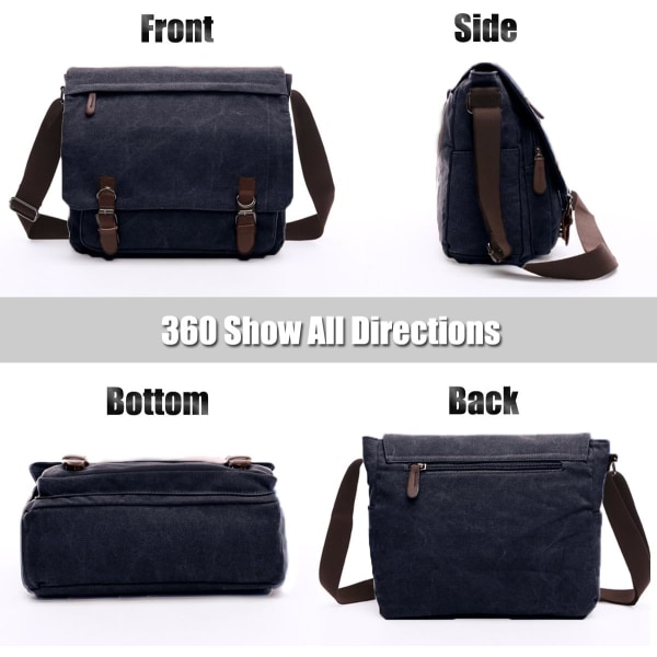 Herr Axelväska Canvasväska Crossbodyväska Messenger Bag Axelväska