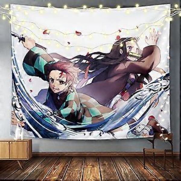 Anime Demon Poster - Anime Veggteppe - Anime Poster Dekorasjon - Anime Veggteppe Rull, Kan Brukes Til Bursdagsfest Dekorasjon Veggteppe 60x80 Tommer