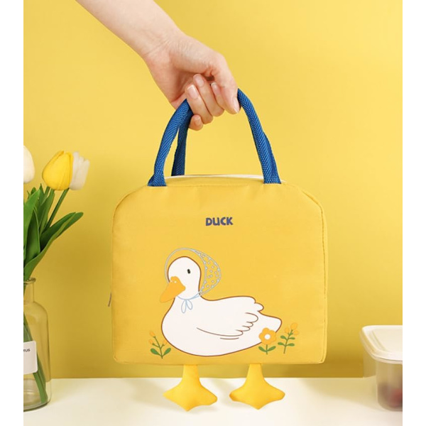 Lunchväska i form av en söt tecknad anka