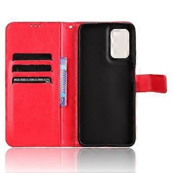För Motorola Moto G35 5G Fodral Crazy Horse Textur PU Läder Plånboksfodral (Stil C)