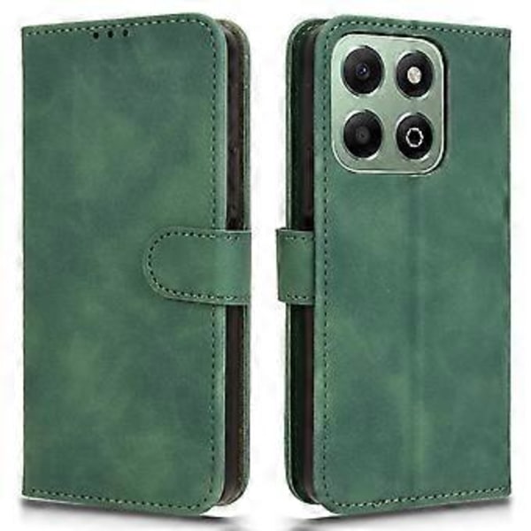 För Honor X6b 4G Läderfodral Hudkänsla Anti-Fall Plånbok Flip Telefonfodral (Stil A)