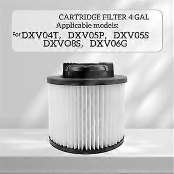 DXVC4001 Suodattimen vaihto 4-5 gallonan märkä-/kuivaimureihin DXV04T, DXV05P, DXV05S, DXV06G