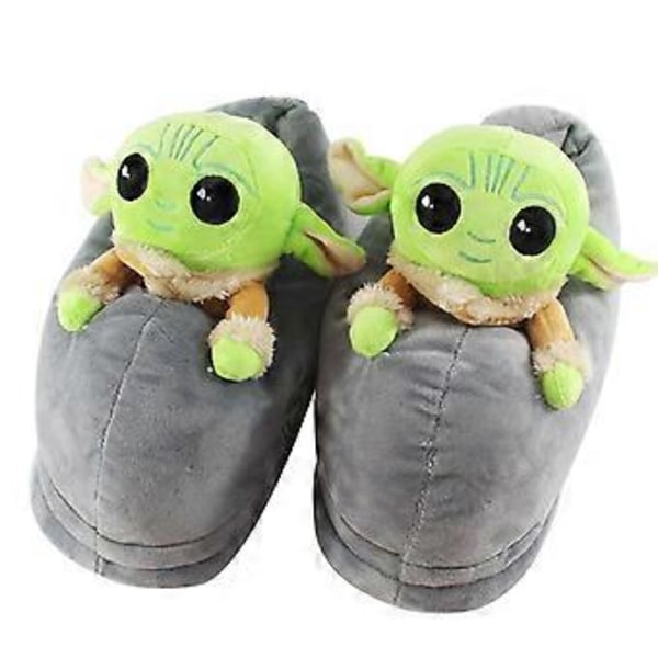 Yoda Baby Docka Tredimensionella Plyschtofflor Aliens Vinter Hem Pojkar Leksaker Bomullsskor