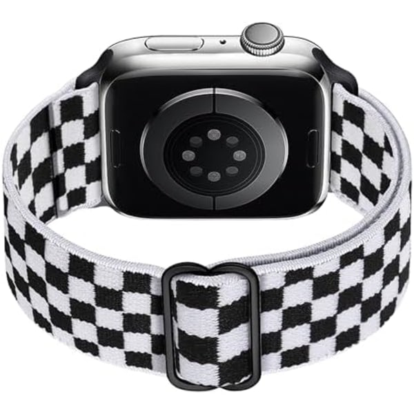 Remme til Apple Watch 38mm 40mm 41mm 42mm 44mm 49mm Justerbar blød elastikrem kompatibel med Apple Wat