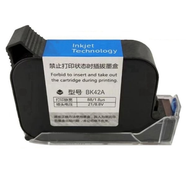 Bk42a Quick Drying Ink Cartridge 12.7mm 42ml Capacity For Unencrypted Printers