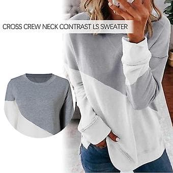 Efterårstøj til kvinder Oversized sweatshirt Løs bluse til hjemmearbejde Fester Brug (S)