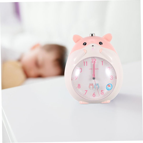 Liten hamster väckarklocka väckarklocka dekoration skrivbordsväckarklocka avstängd