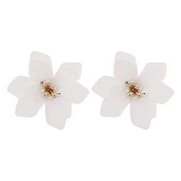 Boho Smycken Blomma Örhängen Koreanska Söta Blomma Stud Örhängen Kvinnor Söt Statement Metall Blomma Örhänge Fest Födelsedag Smycken( )