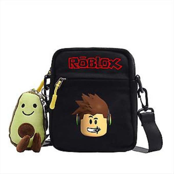 Roblox Messenger Väska för Barn Pojkar Flickor Axelväska Myntplånbok Handväska Kreativ Present (A)