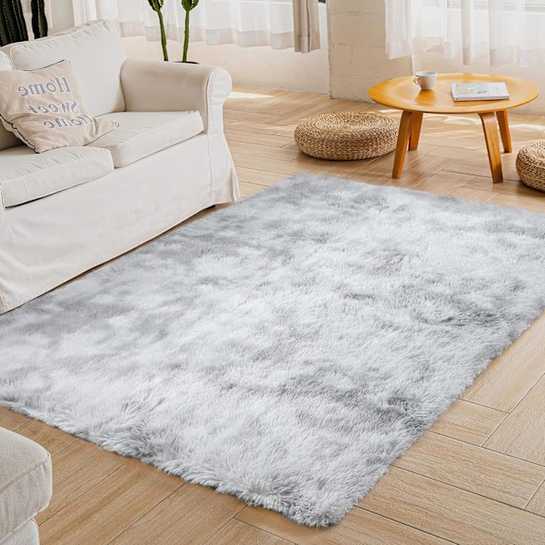 Mjuk och fluffig matta för vardagsrum, sovrum, sängkant, stor storlek, mjuk bil