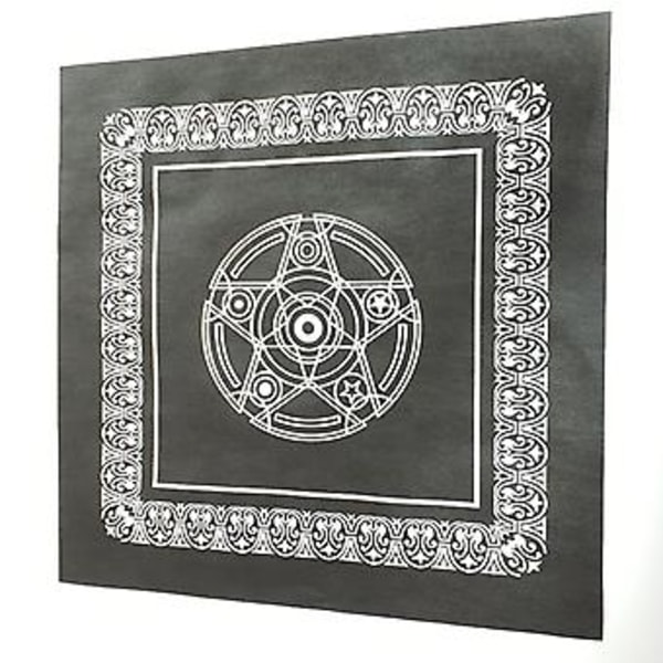 Tarot Kort Borddug Gitter Astrologi Spådom Altar Fløjl Måtte 49*49cm (Sort 1)