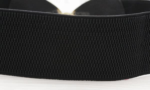Elegant PU-sløyfe elastisk bredt belte for kvinner, dekorative midjebelter til kjole