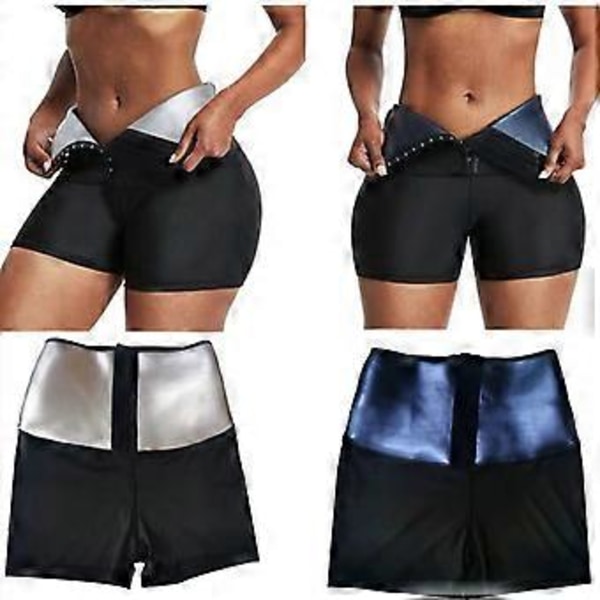 Body Shaper Shorts Yogabyxor Hög Midja Sömlösa Trosor Shapewear För Kvinnor Lårförminskande Multi-färg Valfritt (M Blå)