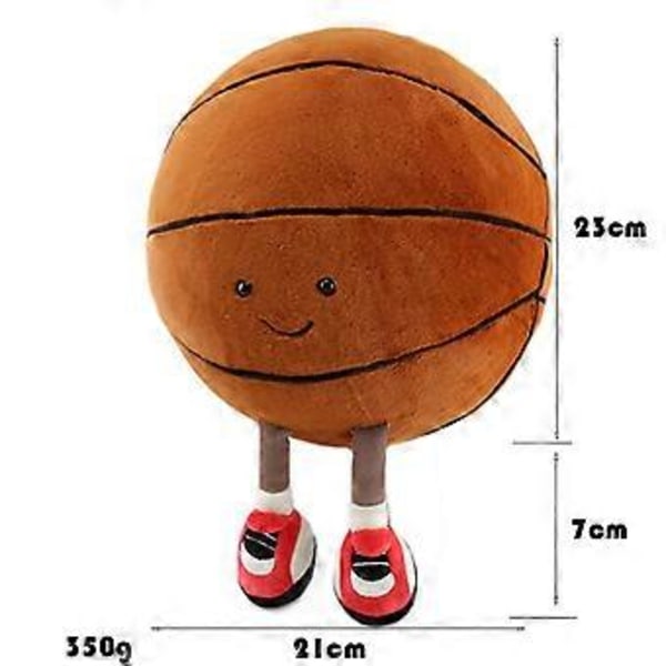 Sjov Sports Fodbold Basketball Plyslegetøj Rugby Børnedukke til Børn Gave (B)