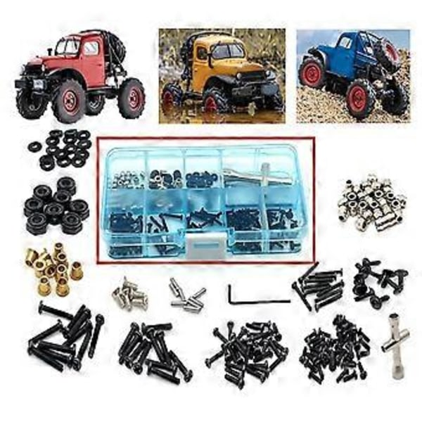 RC Bil Uppgradering Hela Fordonsuppgradering & Modifiering Skruvverktygslåda för FMS 1/24 FCX24 K5 RC Bil Uppgraderingsdelar