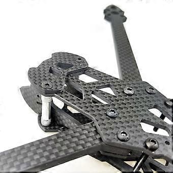Til Mark4 7 tommer med 5 mm arm Quadcopter Frame Grøn+kulfiber