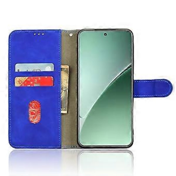 För Xiaomi 15 Pro Läderfodral Hudkänsla Anti-Fall Plånbok Flip Telefonfodral (Stil B)