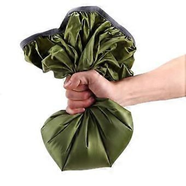 1~8 stk. 35-80L Nylon Rygsæk Regn Støvsikkert Dæksel Vandtæt Dæksel Udendørs Klatring Vandreture Bjergbestigning Rygsæk Taske Dæksel (Sort 45L 8 stk.)