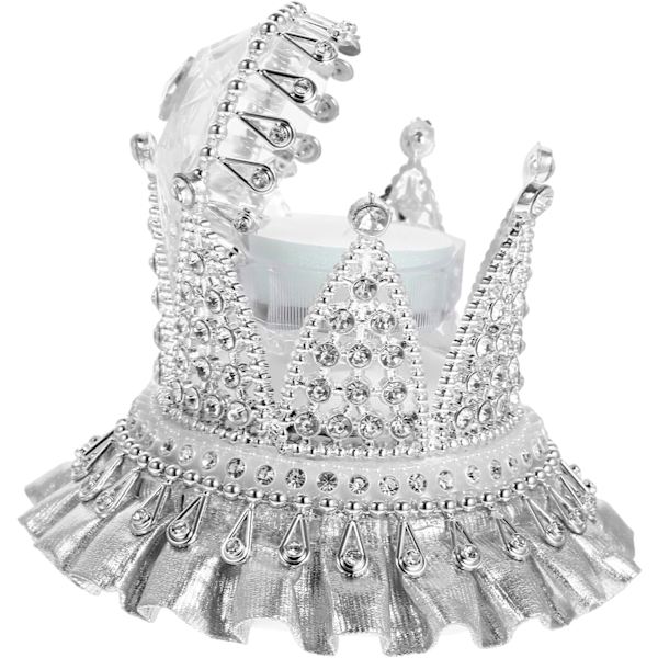 Krone Ring Æske Kronen Krystal Krone Smykke Display Holder Brud Bruser Gave Ringe Holder Smykke Etui Bryllup Palads Pude Plast
