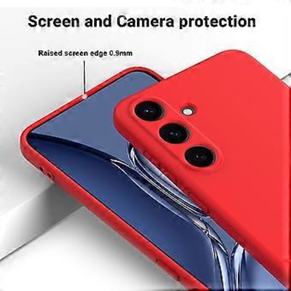 Samsung Galaxy S25 -kuori, nestemäinen silikoni, naarmuuntumaton puhelinkuori käsiremmin kanssa (Tyyli B)