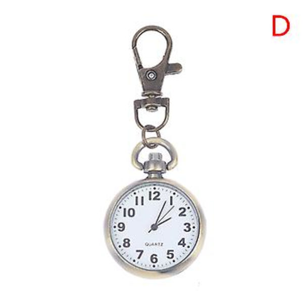 1 kpl Retro Quartz Vintage Taskukello Liike Avaimenperä (D)