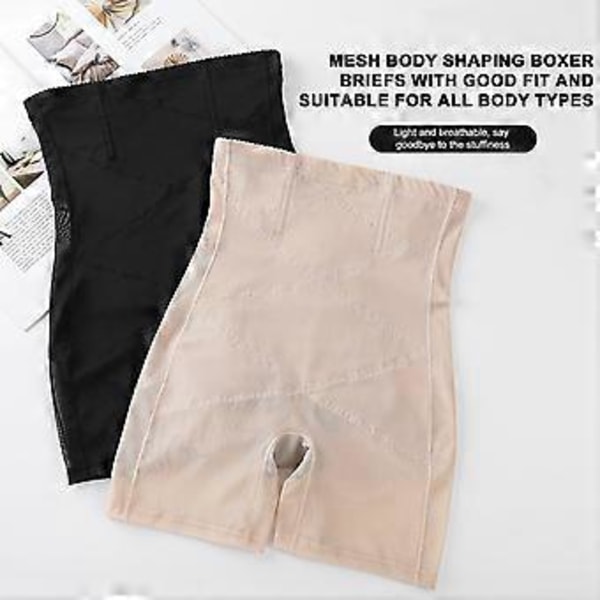 Formkläder för kvinnor, Magkontroll, Högmidjade Body Shaper Shorts, Butt Lifting Underkläder, Lårformare, Formkläder, Livstycke (S Svart)