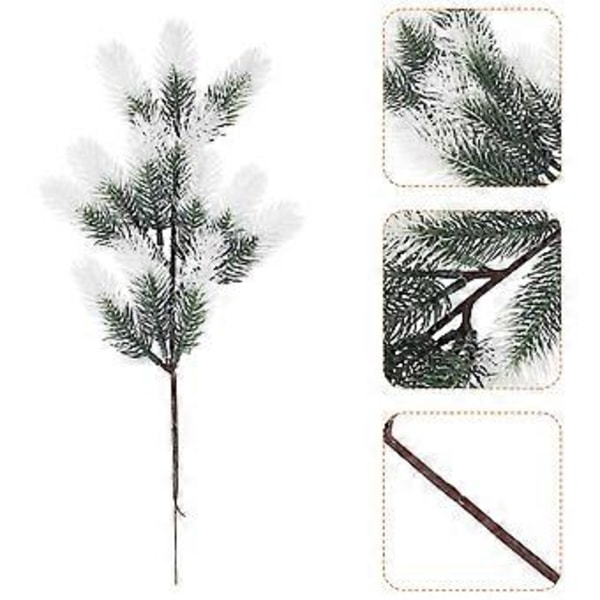 2 stk. Kunstige Pindenegle Falske Planter Pindenegle Chic Julepynt