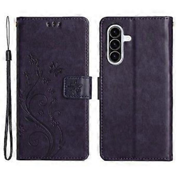 För Samsung Galaxy A26 5G Fodral PU Läder Plånboksfodral med Rem (Stil D)