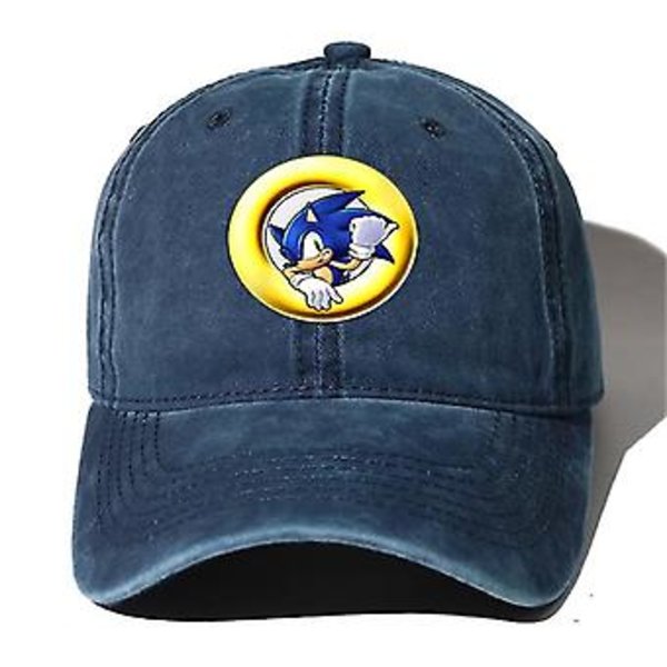 Sonic Baseballkeps Spring & Höst Solskyddsmössa Anime Casual Keps Modehatt Bomulls Mjuk Topp Casual Utomhus Retrohatt Unisex [JKW] (05 )