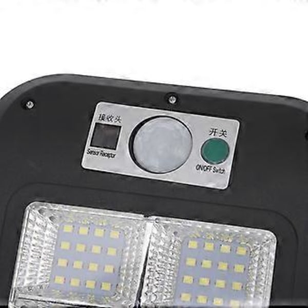 Aurinkokennokatuvalaisin, ihmiskehon tunnistava lamppu, ulkokäyttöön, vedenpitävä, kaukosäätimellä varustettu LED-seinävalaisin