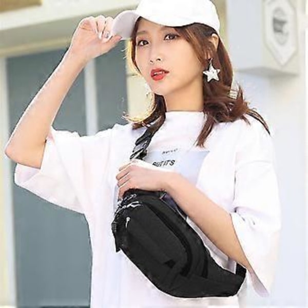 Midjeväsk: Löparbälte Running Bag Beltbag Sport Slank Fashionabel för Jogging Vandring Kvinna Man style1594