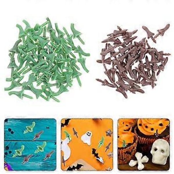 100 stk Halloween Græskar Stilke Plastik Stilke Græskar Fremstillingsmaterialer Græskarbase