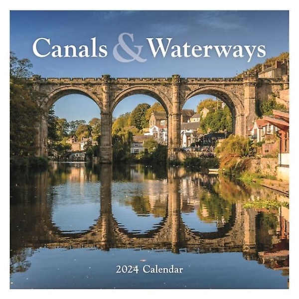Canals Waterways Square Wall Calendar 2024