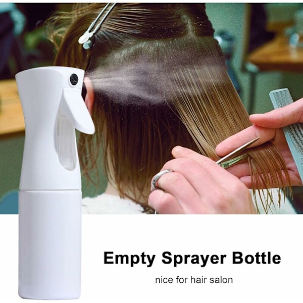 Hårsprayflaska, Layhou 200ML Tom Sprayflaska Ultra Fin Mist Vattenflaska Kontinuerlig Sprayer för Frisörsalong, Växter, Rengöring