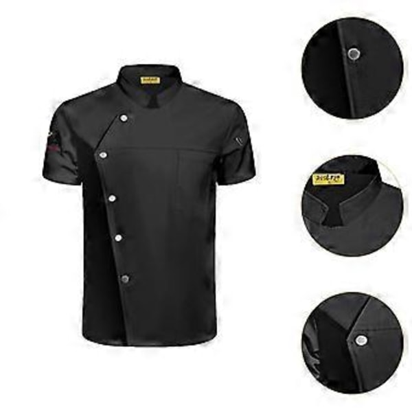 Arbetskläder Uniform Storkök Plus Size M Storlek Vit (2XL Storlek Grå)