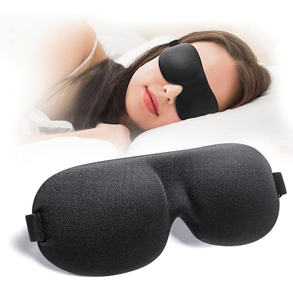 Sleep Mask for Back and Side Sleepers, Lightproof Eye Mask, 3D Eye Mas