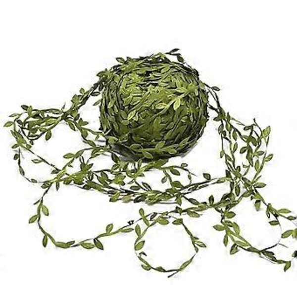 79 Tums Konstgjord Grön Lövrik Rattan Grön Lövband Falsk Vinstock för Dekoration av Taklampa Fotografering Rekvisita Vägg DIY (200M)